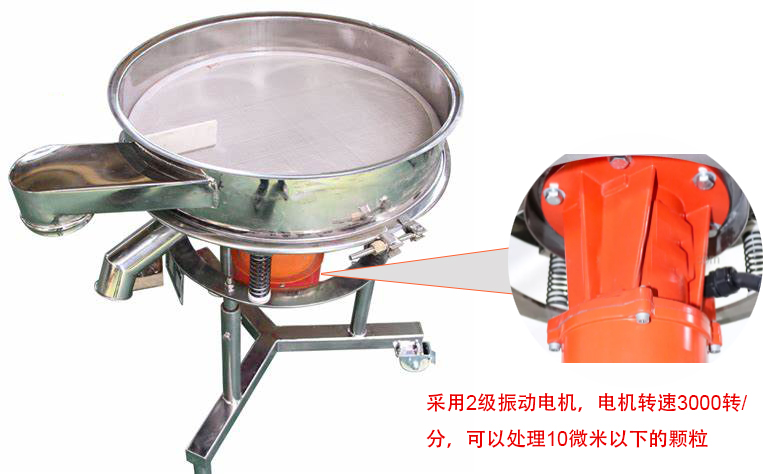 高頻篩特點：框體加高可防止漿液往外飛濺；加擋料板可加快排料，提高篩分效率